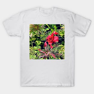 Seamless tropical flower T-Shirt